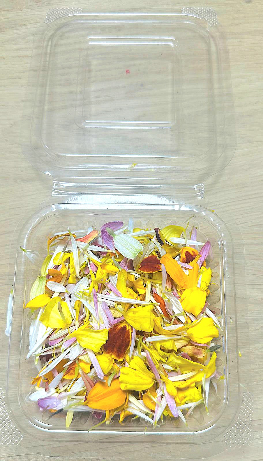 Mélange de pétales de fleurs